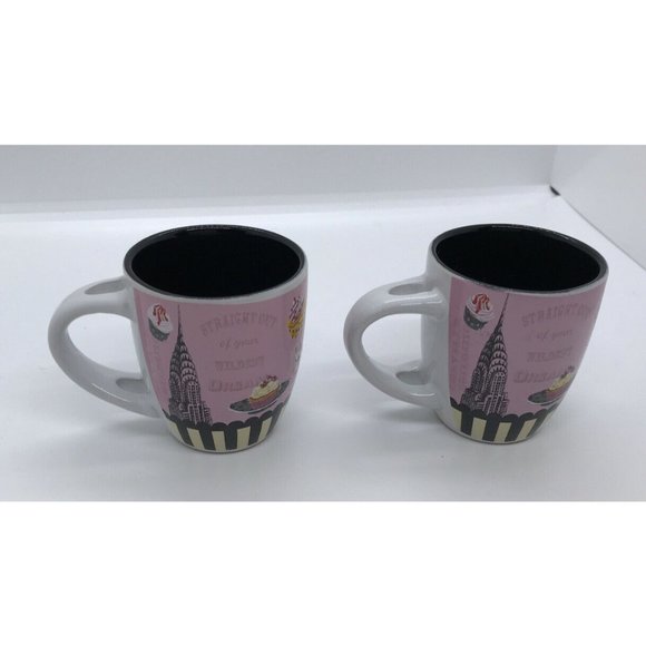 2 Kitchen Chic Coffee Mini Mugs NYC Espresso Cup Straight out Of Your Dr… - Picture 2 of 11